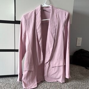 SHEIN Light Pink Women's Blazer